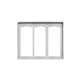 Profilé de fenêtre en aluminium pour 3 plaques de 2 m, longueur 33 cm, hauteur 5,1 cm - Product Image 1