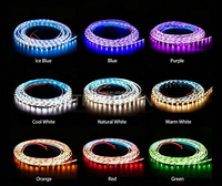 Lampu Strip Zigzag Fleksibel DC12V Lebar 6mm 5 Meter IP65 Tahan Air Kontrol Jarak Jauh USB untuk Kotak Iklan Ultra-tipis