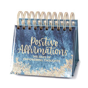 Planificador diario sin fecha, caballete de escritorio perpetuo, inspiracional, de pie, con tapa, calendario, impresión personalizada, 2023 - Product Image 1