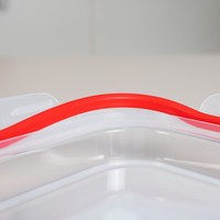 Grands récipients de stockage d'aliments étanches à l'air en verre à haute teneur en borosilicate avec couvercle de verrouillage hermétique à poignée