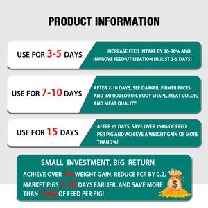 Pig Feed Additives Growth Booster for Pork Increase Animal Growth <b>Weight</b> Gain Promoter - Product Image 3