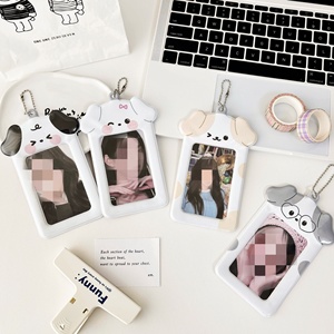 Porte-clés <span class=keywords><strong>photo</strong></span> <span class=keywords><strong>en</strong></span> acrylique de 3 pouces avec animaux de dessin animé mignons, porte-cartes <span class=keywords><strong>photo</strong></span> pour album Kpop, porte-cartes <span class=keywords><strong>d</strong></span>'affichage, porte-clés <span class=keywords><strong>photo</strong></span> - Product Image 3