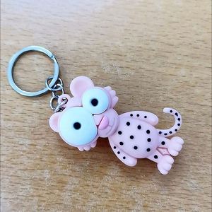 Porte-clés en métal personnalisé en gros, pendentif de sac cadeau en silicone 3D en forme de poupée - Product Image 4