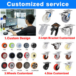 Anpassbare Schwenkbare Pneumatische Lenkrollen mit Feststellbremse Schwerlast-Rollen - Product Image 4