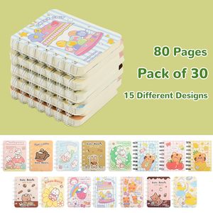 Carnet de notes mini en spirale à motif de dessin animé mignon, portable, format de poche, pour élèves du primaire, fournitures scolaires, récompenses pour étudiants - Product Image 2
