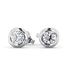 Dernières boucles d'oreilles en diamant de laboratoire 1CTW de conception classique pour les femmes 14K 18K solide jaune blanc or mode fantaisie simple fête - Product Image 3