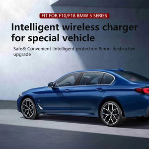 Cargador rápido inalámbrico Qi para BMW Serie 5 2010-2017 | Almohadilla de carga para teléfono de coche inteligente - Product Image 2