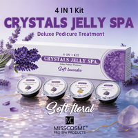 Kit de Pédicure Spa à la Gelée de Cristaux Lavande, Soin Apaisant pour les Pieds, Système de Pédicure Spa pour Salon de Manucure, Marque Privée, Vente en Gros
