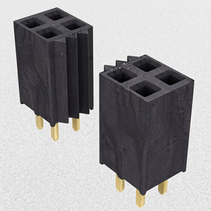 Connecteur d'interconnexion pour carte PCB, à trou traversant, à rangée unique, plaqué or épais, 7 broches, SLW-107-01-F-S - Product Image 1