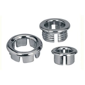 Anneau de trop-plein chromé en ABS de 28 mm pour siphons de plomberie - Product Image 1