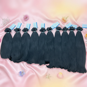 Prix de gros 100% Cheveux vierges non traités Paquet de cheveux naturels Couleur naturelle Cheveux raides naturels Extensions de cheveux humains - Product Image 2