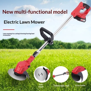 Lawn Mower Telescopic Model Rechargeable Lithium Battery <b>Protective</b> <b>Shield</b> Portable High-Power Blade Grass Cutter C--150 Recharg - Product Image 2