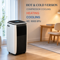 Climatiseur Portable Multi-Spec 7k à 14k BTU avec Compresseur Gree en Cuivre Pur, Système de Climatisation Mobile 5-en-1 pour Gestion Thermique Toutes Saisons, Certifié CE