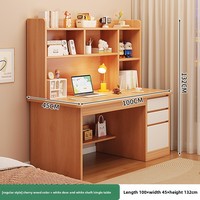 Bureau d'étude intégré pour étudiants - Table d'écriture pour chambre à coucher pour les élèves du collège et du lycée