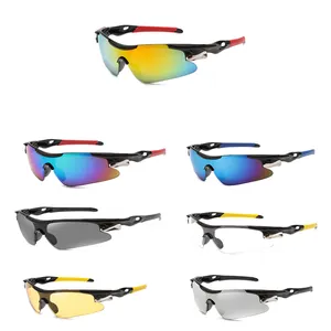 Belles lunettes de soleil de vélo d'extérieur pour hommes, polarisées, pour la conduite, la course, UV400, coupe-vent, PC, Sport, bon rapport qualité-prix, 2023