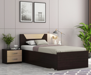 Modern Unique Design Wooden <strong>Single</strong> <strong>Bed</strong> for Children Feature with <strong>Storage</strong> Wood Panel Style - Product Image 1
