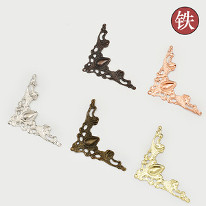 European Style Iron <b>Corner</b> <b>Protectors</b> Antique Bronze Red Bronze Yellow Rose Gold Silver Gold For Wooden Box Gift Box Craft Decor - Product Image 1