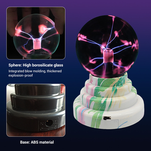 कस्टम आकार उच्च गुणवत्ता वाली चमक प्लाज्मा बॉल जादू स्पर्श संवेदनशील नवीनता खिलौने क्रिसमस उपहार नए डिजाइन प्लाज्मा दीपक - Product Image 3
