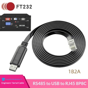 خط تصحيح الأخطاء لتخزين الطاقة الجديدة RS485 طراز ZC-CO619 مع وصلة توصيل الكمبيوتر العلوي FT232 ومنفذ شبكة RJ45 للاتصال والتنزيل - Product Image 4
