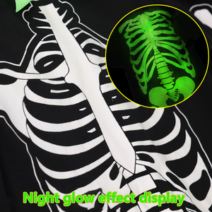 Disfraz <span class=keywords><strong>de</strong></span> Halloween <span class=keywords><strong>de</strong></span> Terror, Máscara <span class=keywords><strong>de</strong></span> Ghostface, Material <span class=keywords><strong>de</strong></span> Poliéster, para Fiestas <span class=keywords><strong>de</strong></span> Adolescentes, Túnica Brillante en la Noche - Product Image 2