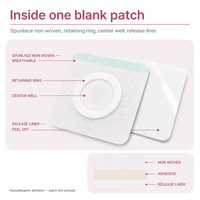 Patch en tissu non tissé Spunlace vierge, doux et respirant, pour points d'acupuncture, destiné à la pâte à base de plantes