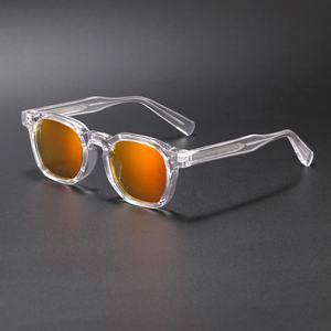 Gafas de Sol con Marco Grueso Degradado Naranja al por Mayor, Marco Completo, Disponibles en Stock - Protección UV400 con Núcleo de Pin CP - Reventa OEM Personalizada - Product Image 2