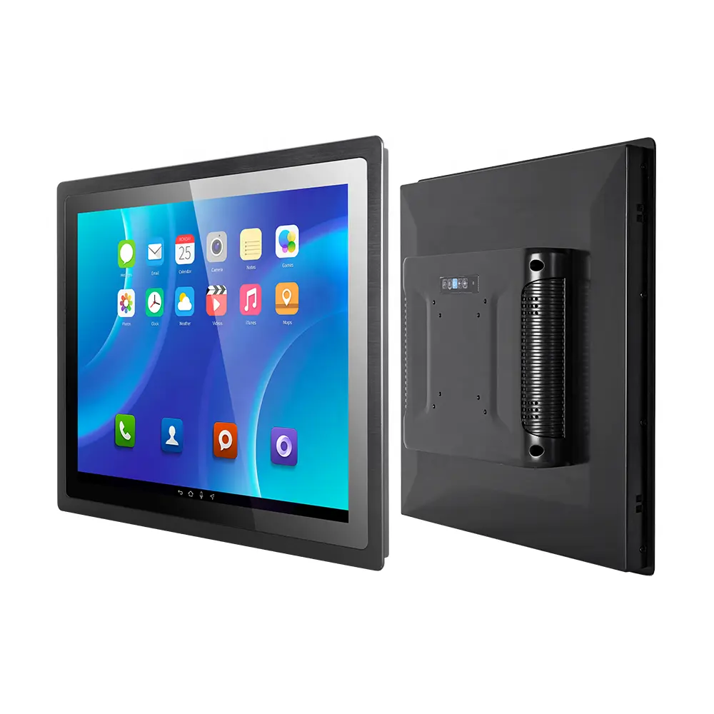 15 inch HMDI+VGA+DVI Embedded Panel PC Monitor Industrial Display Monitor with Capacitive Touch / Resistive Touch Screen