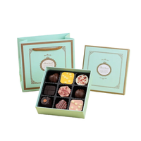 Luxuriöse, hochwertige, lebensmittelechte, wasserdichte Schokoladengeschenkbox mit individuellem Logo, Prägung und Schaumstoffeinlage