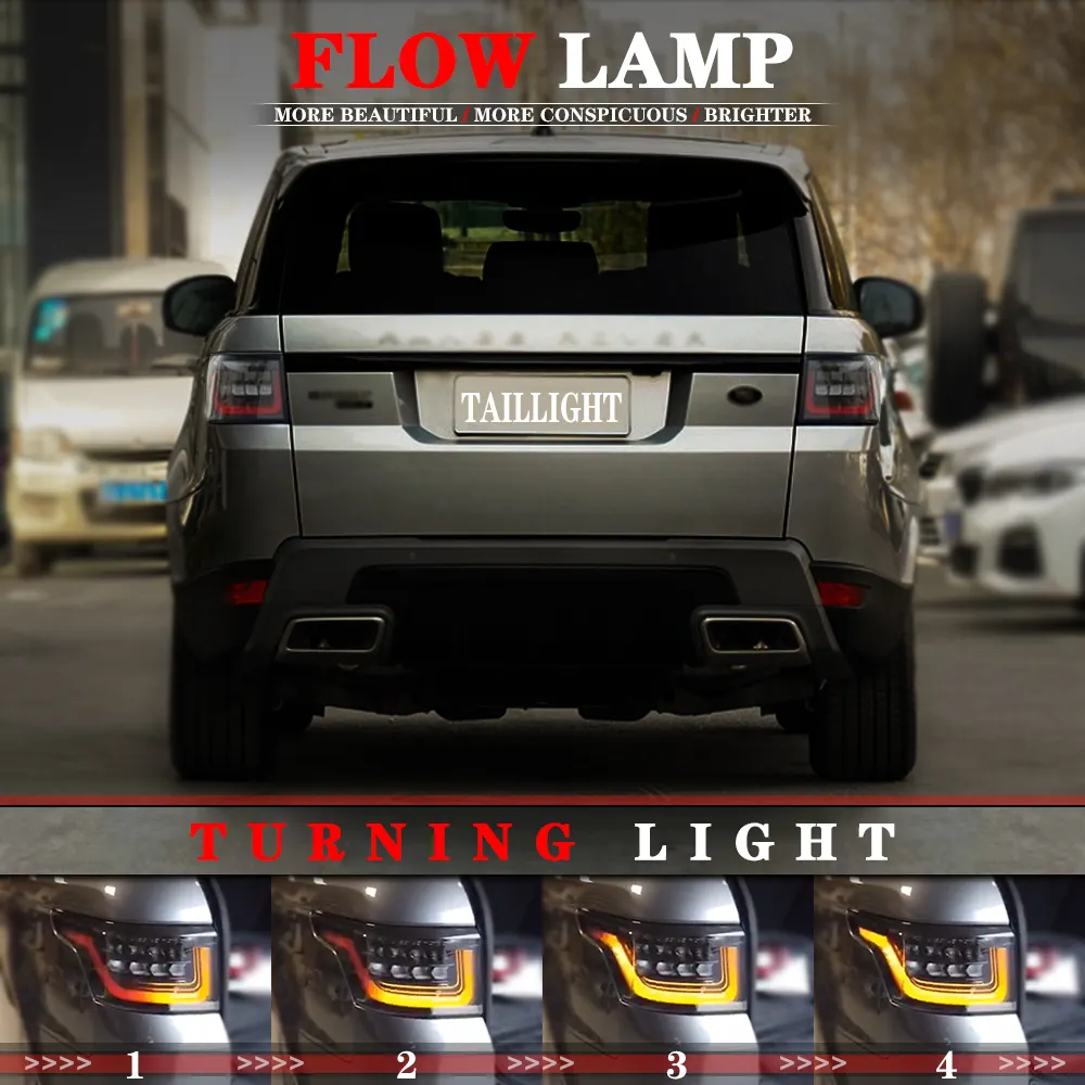 Belakang LED Ekor Lampu Lampu untuk Land Rover Range Rover Sport 2014 15 16 17 18-2020 LR099777 Lampu Belakang Perakitan LR099774