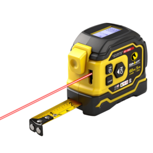 <span class=keywords><strong>Cinta</strong></span> Métrica Láser 2 en 1 SMMT de 60m/197ft <span class=keywords><strong>con</strong></span> Bloqueo Automático, Hoja de Acero al Carbono de Alta Visibilidad, Autoenrollable, de Goma y Plástico, Métrica y en Pulgadas - Product Image 2