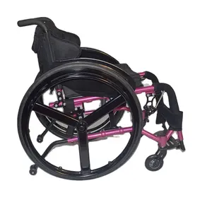 Yüksek kalite toptan hafif katlanır manuel spor tekerlekli sandalye