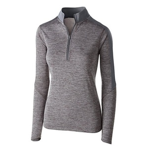 Camisa de manga larga con cremallera para mujer de <span class=keywords><strong>lana</strong></span> <span class=keywords><strong>merino</strong></span> al por mayor - Product Image 1