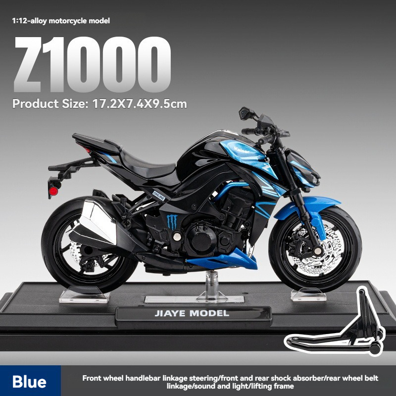 Diecast Toy Vehicles - Model Car - Kawasaki Z1000 Motorcycle
