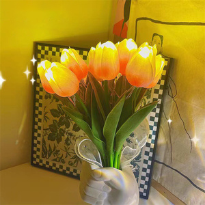 Christmas Lighting Wedding Home Party Decor LED <strong>Tulip</strong> Night Lights Artificial Flowers Bouquet <strong>Table</strong> Lamp - Product Image 4