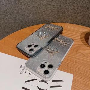 Nouvelle <span class=keywords><strong>coque</strong></span> de téléphone portable adaptée à l'iPhone 14 Pro Max, pour femme, motif cygne, dégradé scintillant, compatible avec iPhone 13, 12, 11 - Product Image 4