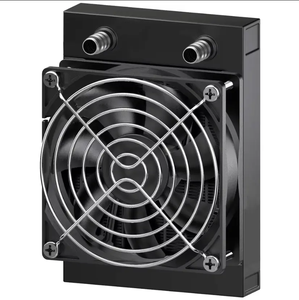 OCOCOO Radiador de CPU de 120 mm con 12 Tubos y Refrigeración por Agua de 240 mm, Interfaz de Alimentación de 3 Pines, Ventilador Negro 3D, Caja de PC - Product Image 1