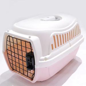 Dog Crates Plastic Airline Shipping Approved Dog Transport Box Pet Cages Bag Carrier Travel Crates Kennel