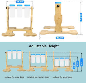 Bambu ahşap hayvan komik iq oyunu İnteraktif yavaş besleyici köpek maması bulmaca besleyici oyuncaklar iq eğitim - Product Image 6