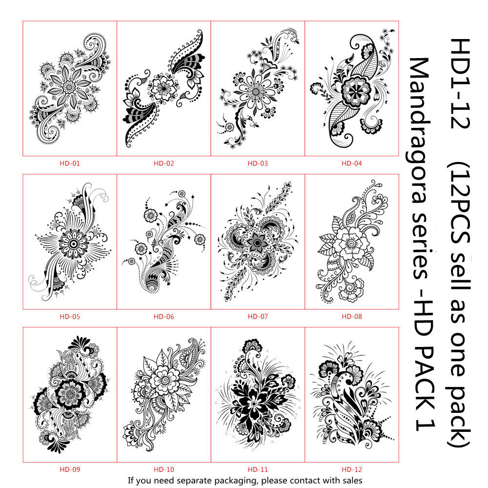 แพ็ค1(HD1-HD12) 12ชิ้น