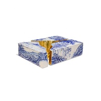 Table basse rectangulaire de luxe, table basse moderne en acier inoxydable pour villa et manoir, table centrale design