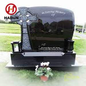 Croix sculptée monument de granit gris sésame Roumanie Style <span class=keywords><strong>pierre</strong></span> <span class=keywords><strong>tombale</strong></span> en granit gris foncé - Product Image 1