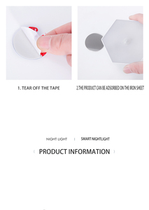 Panal portátil recargable LED <span class=keywords><strong>PIR</strong></span> Sensor de movimiento Luz de noche Modular Hexágono Lámpara de noche - Product Image 5