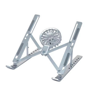Laptop Cooling Stands 7-levels Adjustable Laptop Fan Stand Aluminium <b>Riser</b> Laptop Holder for <b>Desk</b> Compatible with 9"-17.3" - Product Image 2