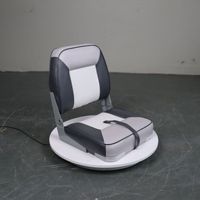 Siège de conducteur unique pliant chaise multifonctionnelle siège de bateau en cuir PU pour Yacht bateau siège de pêche voiture confortable chaise simple