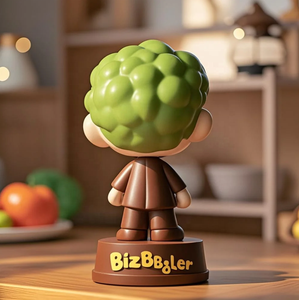 تمثال بوبلهيد مخصص بصورة فاكهة من الراتنج بطول 7 بوصات مصنوع يدويًا بتصميم حيوي لتزيين السيارة والمنزل وكهدايا ترويجية - Product Image 2