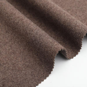 Groothandel 95% polyester 5% wol 560G/<span class=keywords><strong>M</strong></span> zwarte dikke winter wollen melton stof voor jassen - Product Image 3