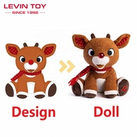 Meilleures ventes saisonnières : Jouets en peluche personnalisés rennes et pingouins, animaux en peluche doux de Noël, fabricant OEM pour cadeaux de Noël en détail
