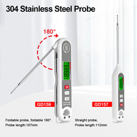 Termometer makanan Digital, pengukur suhu daging BBQ