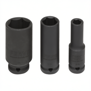 Fervi Long <b>Impact</b> <b>Socket</b> Wrench Set 3 Pc Metric Hex Drive Tool Kit - Product Image 2