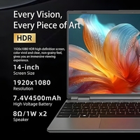 Moniteur portable OEM personnalisé de 14 pouces, style ordinateur portable, avec clavier, batterie 5000 mAh, écran Type C pour les voyages, les affaires et les téléphones